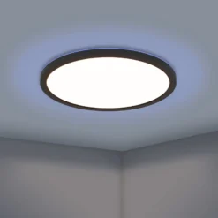 EGLO connect LED-Deckenlampe Rovito-Z, schwarz, Ø 30 cm