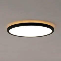 EGLO connect LED-Deckenlampe Rovito-Z, schwarz, Ø 30 cm