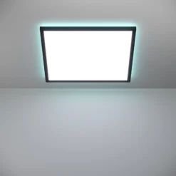 EGLO connect LED-Deckenlampe Rovito-Z, schwarz, 50 x 50 cm