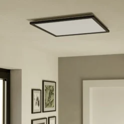 EGLO connect LED-Deckenlampe Rovito-Z, schwarz, 50 x 50 cm