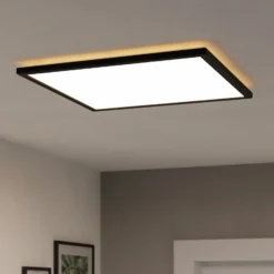 EGLO connect LED-Deckenlampe Rovito-Z, schwarz, 50 x 50 cm
