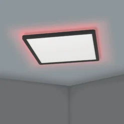 EGLO connect LED-Deckenlampe Rovito-Z, schwarz, 29 x 29 cm