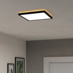 EGLO connect LED-Deckenlampe Rovito-Z, schwarz, 29 x 29 cm