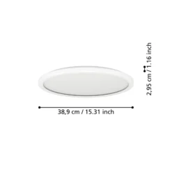 EGLO connect LED-Deckenlampe Rovito-Z, weiß, Ø 39 cm