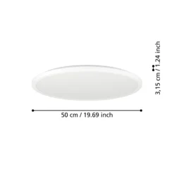 EGLO connect LED-Deckenlampe Rovito-Z, weiß, Ø 50 cm