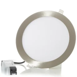 EGLO connect LED-Einbauleuchte Fueva-C, Ø 22,5 cm, nickel