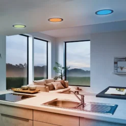 EGLO connect LED-Einbauleuchte Fueva-C, Ø 22,5 cm, nickel
