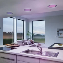 EGLO connect LED-Einbauleuchte Fueva-C, Ø 22,5 cm, nickel
