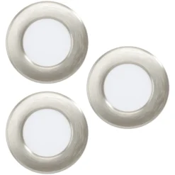 EGLO connect LED-Einbauleuchte Fueva 6-Z, grau, 3er-Set
