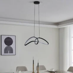 EGLO connect LED-Hängeleuchte Calarossa-Z, schwarz, Alu