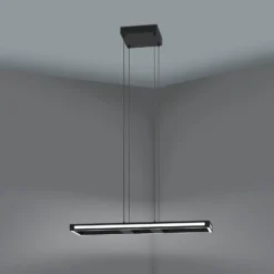 EGLO connect LED-Hängeleuchte Savilanas-Z, 77 cm, schwarz