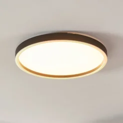 EGLO connect Montemorelos-Z, RGBW, schwarz, Ø57cm