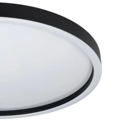 EGLO connect Montemorelos-Z, RGBW, schwarz, Ø57cm