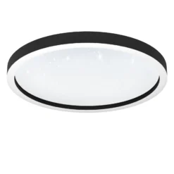EGLO connect Montemorelos-Z, RGBW, schwarz, Ø57cm