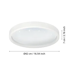 EGLO connect Montemorelos-Z, RGBW, weiß, Ø42cm