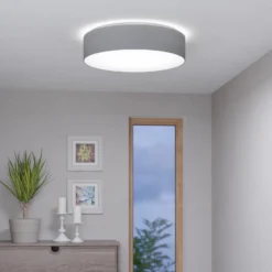 EGLO connect Romao-Z LED-Deckenlampe, Ø57cm, grau