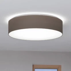 EGLO connect Romao-Z LED-Deckenlampe, Ø57cm, taupe
