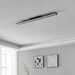 EGLO connect Salobrena-Z LED-Deckenlampe, 120x10cm, schwarz