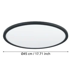 EGLO connect Sarsina-Z Deckenlampe schwarz Ø45cm