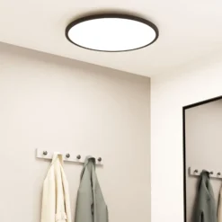 EGLO connect Sarsina-Z Deckenlampe schwarz Ø60cm