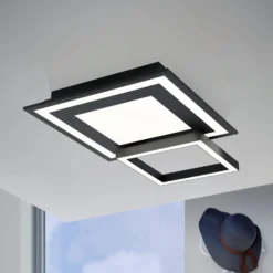 EGLO connect Savatarila-C LED-Deckenlampe schwarz