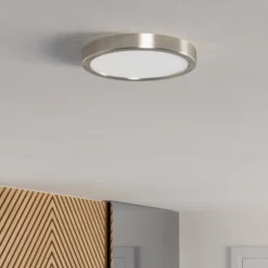 EGLO connect Smart-LED-Aufbauleuchte Fueva 6-Z, grau, Ø 21cm