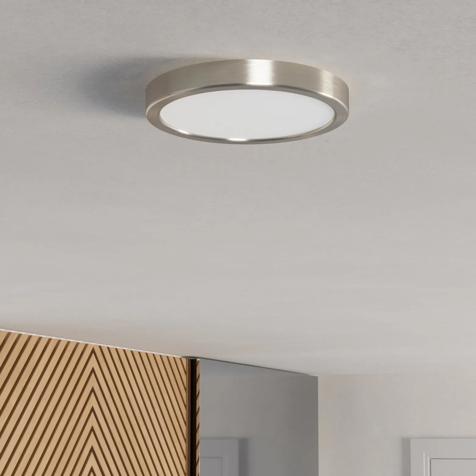 EGLO connect Smart-LED-Aufbauleuchte Fueva 6-Z, grau, Ø 21cm