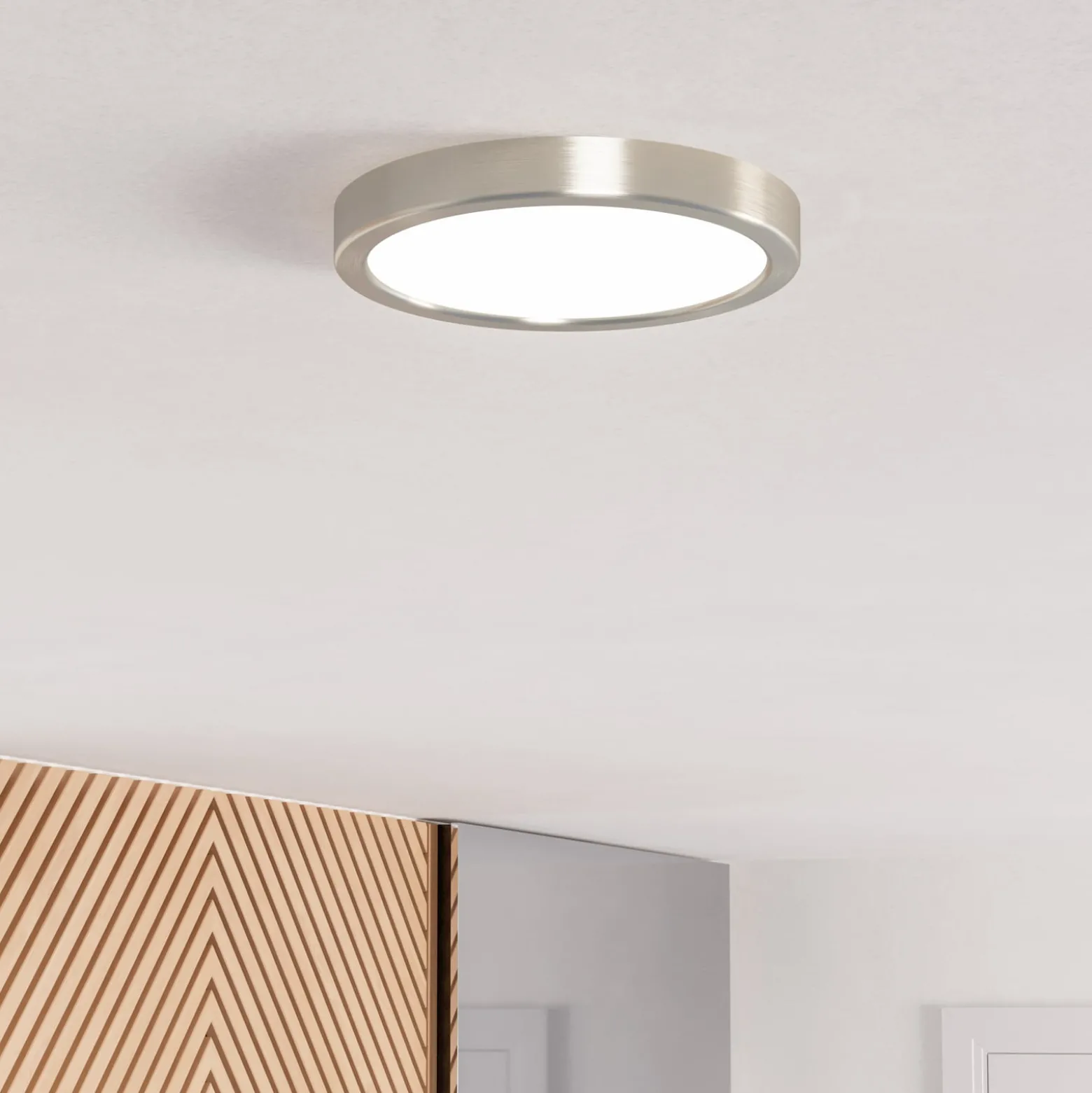 EGLO connect Smart-LED-Aufbauleuchte Fueva 6-Z, grau, Ø 21cm