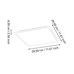 EGLO connect Smart-LED-Deckenleuchte Moradillo-Z, weiß, 29cm