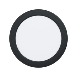 EGLO connect Smart-LED-Einbaulampe Fueva 6-Z, schwarz, Ø16cm
