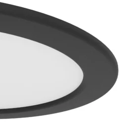 EGLO connect Smart-LED-Einbaulampe Fueva 6-Z, schwarz, Ø16cm
