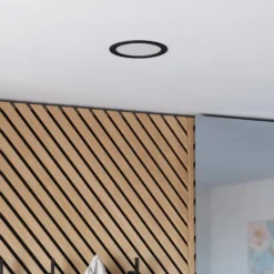 EGLO connect Smart-LED-Einbaulampe Fueva 6-Z, schwarz, Ø16cm