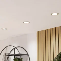 EGLO connect Smart-LED-Einbauleuchte Fueva 6-Z, grau, Ø 12cm
