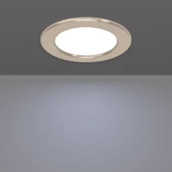 EGLO connect Smart-LED-Einbauleuchte Fueva 6-Z, grau, Ø 12cm