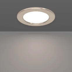 EGLO connect Smart-LED-Einbauleuchte Fueva 6-Z, grau, Ø 12cm