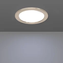 EGLO connect Smart-LED-Einbauleuchte Fueva 6-Z, grau, Ø 16cm