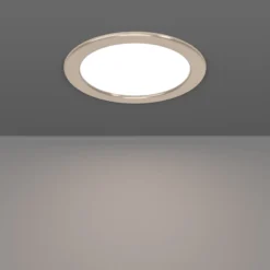 EGLO connect Smart-LED-Einbauleuchte Fueva 6-Z, grau, Ø 16cm