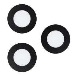 EGLO connect Smart-LED-Einbauleuchte Fueva-Z, schwarz, 3er