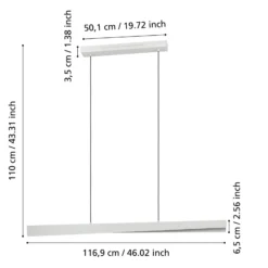 EGLO connect Smart-LED-Hängeleuchte Bolognano-Z, grau
