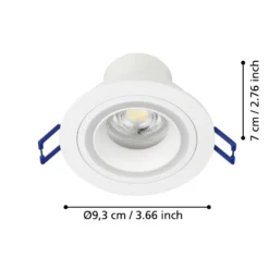 EGLO connect Smart-LED-Leuchte Carosso-Z, Ø 9cm, weiß