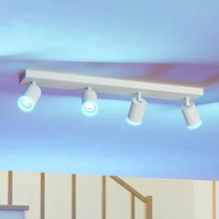 EGLO connect Smart-LED-Spot Melitello-Z, 4-flg., weiß