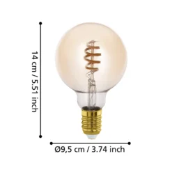 EGLO connect-z E27 G95 Globe 5,5W 400lm 2200-6500K