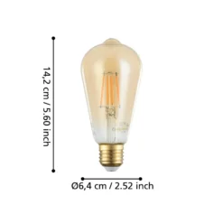 EGLO connect-z E27 ST64 Lampe 5,5W 500lm 2200K 2er