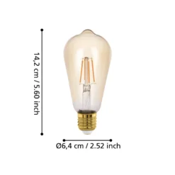 EGLO connect-z E27 ST64 Lampe 5,5W 500 Lumen 2200K