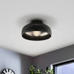 EGLO Mogano 2 Deckenleuchte, Ø28cm, schwarz