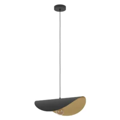 EGLO Stars Of Light Hängelampe Saceda 53cm lang schwarz/gold