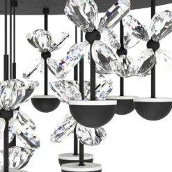 EGLO Stars Of Light LED-Deckenlampe Pianopoli schwarz Ø 50cm