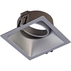 Einbauleuchte Comfort, eckig, aluminium