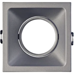 Einbauleuchte Comfort, eckig, aluminium