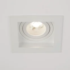 Einbauleuchte Grid One, weiß, 10 x 10 cm, Aluminium, GU10